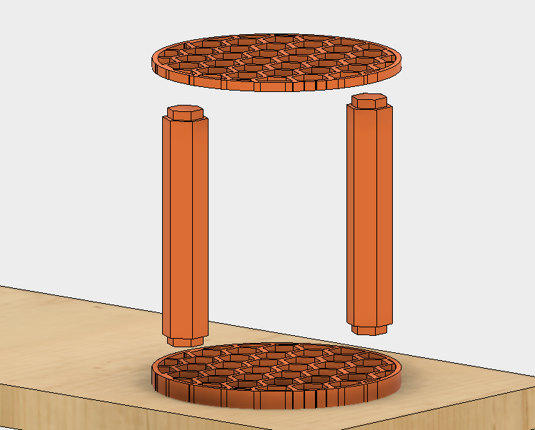 Pen holder of Hexagon type