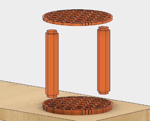 Pen holder of Hexagon type | 3d print model