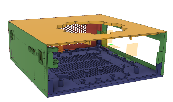 Frambox: a minimal mini-ITX Case | 3d print model