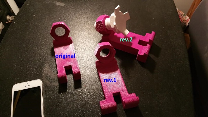 Adjustable smartphone holder-taller | 3d print model