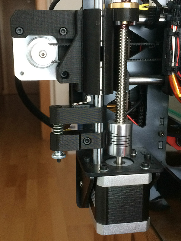 Fine adjustment end stop Z axis