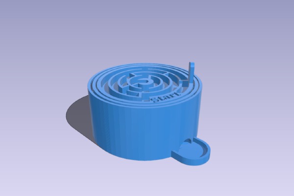Round Tilt Maze | 3d print model