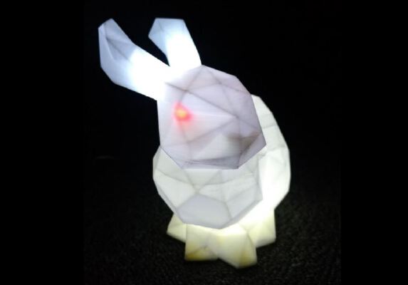 	Low Poly Stanford Bunny Lamp | 3d print model