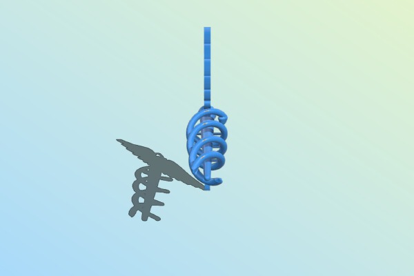 Caduceus (Symbol of Medicine | 3d print model