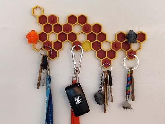 Magnetic Beehive Key Holder | 3d print model