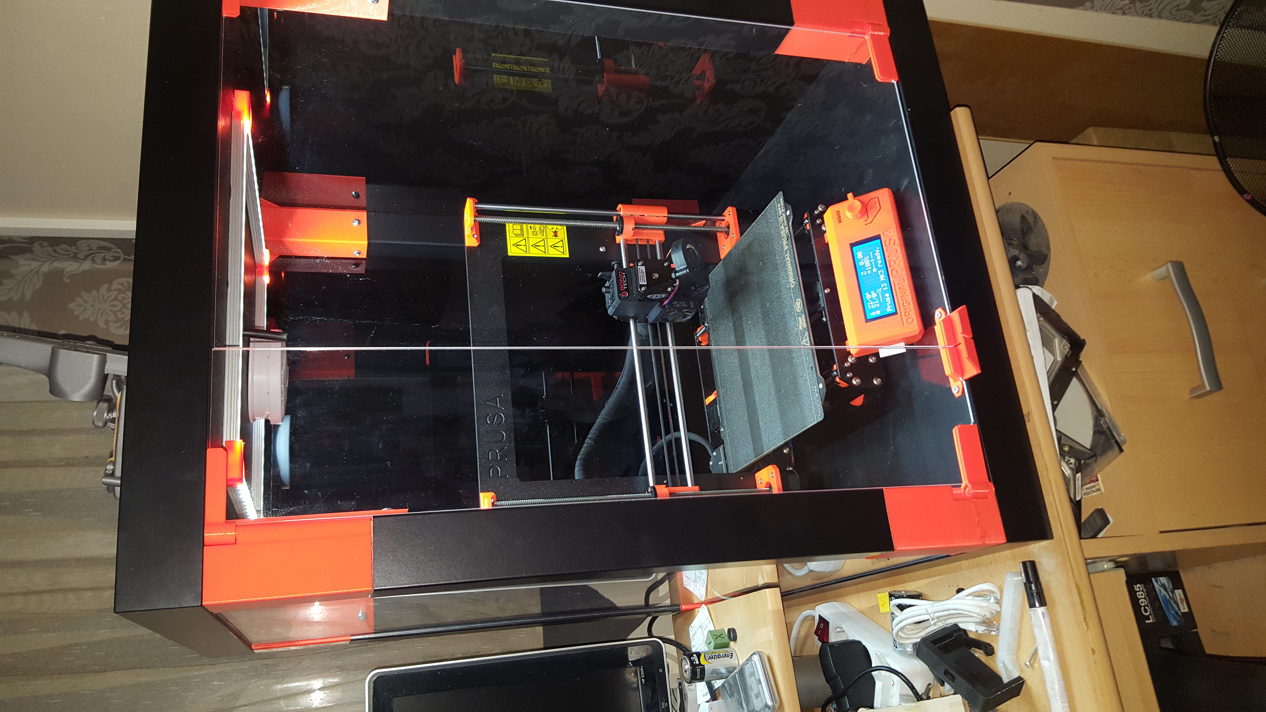 Prusa i3 MK3 MMU2 ENCLOSURE -Ikea Lack table