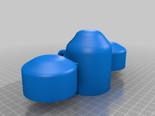 2" Triple Gauge Pod | 3d print model