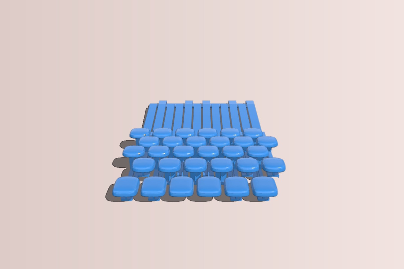 Piggyback piano Janko adaptor