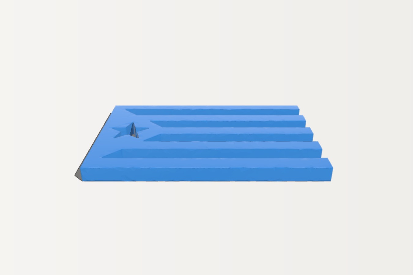 Estelada 3D - Catalan Independentist Flag