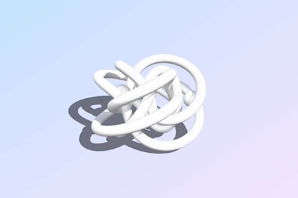 Knotted Orbit | 3d print model
