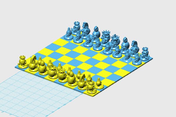 Skull chess | 3d print model