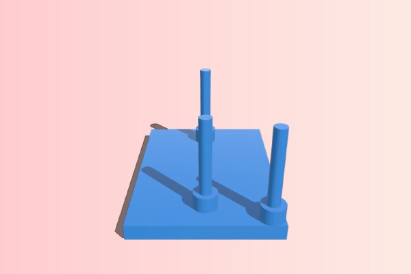 Rubber-Band Escapement Test Jig - Maker Block Edition | 3d print model