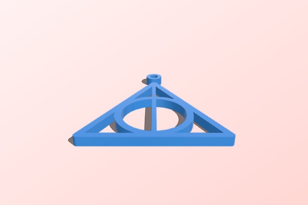 My Customized Parametric Harry Potter Deathly Hallows Sign | 3d print model