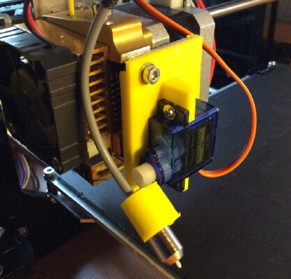 Prusa i3 auto bed leveling servo support | 3d print model