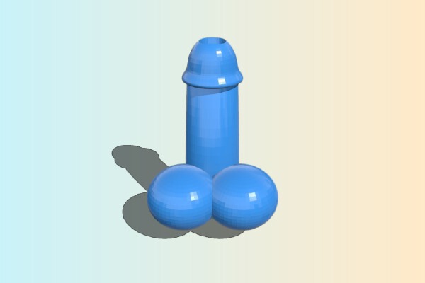 Penis drip tip for mutation xs | 3d print model