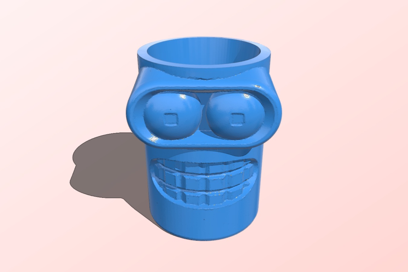 Bender bust shot glass