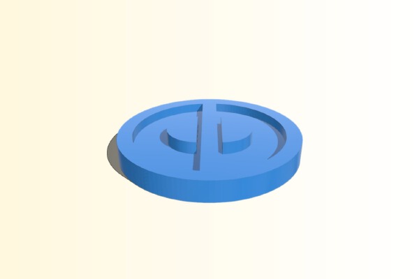Deadpool symbol _ logo | 3d print model