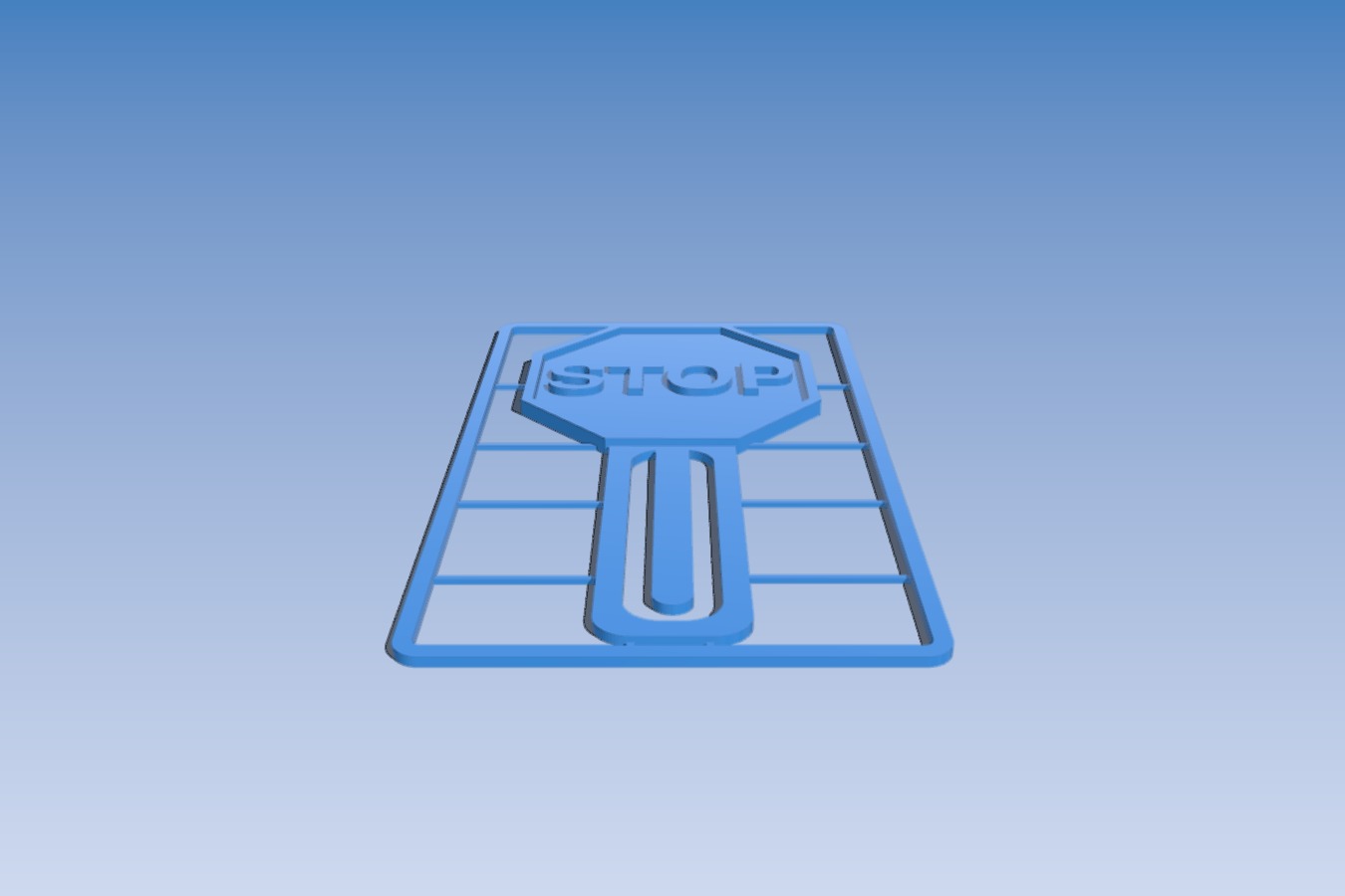 Stop Sign Bookmark Business Card