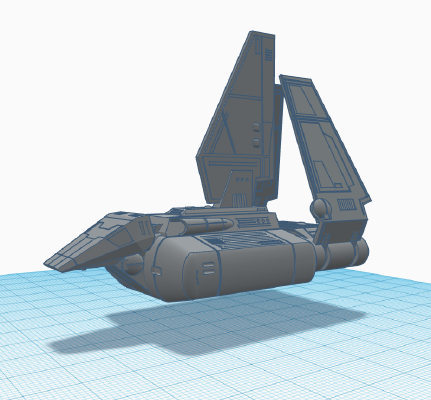 Imperial Sentinel Class Shuttle | 3d print model