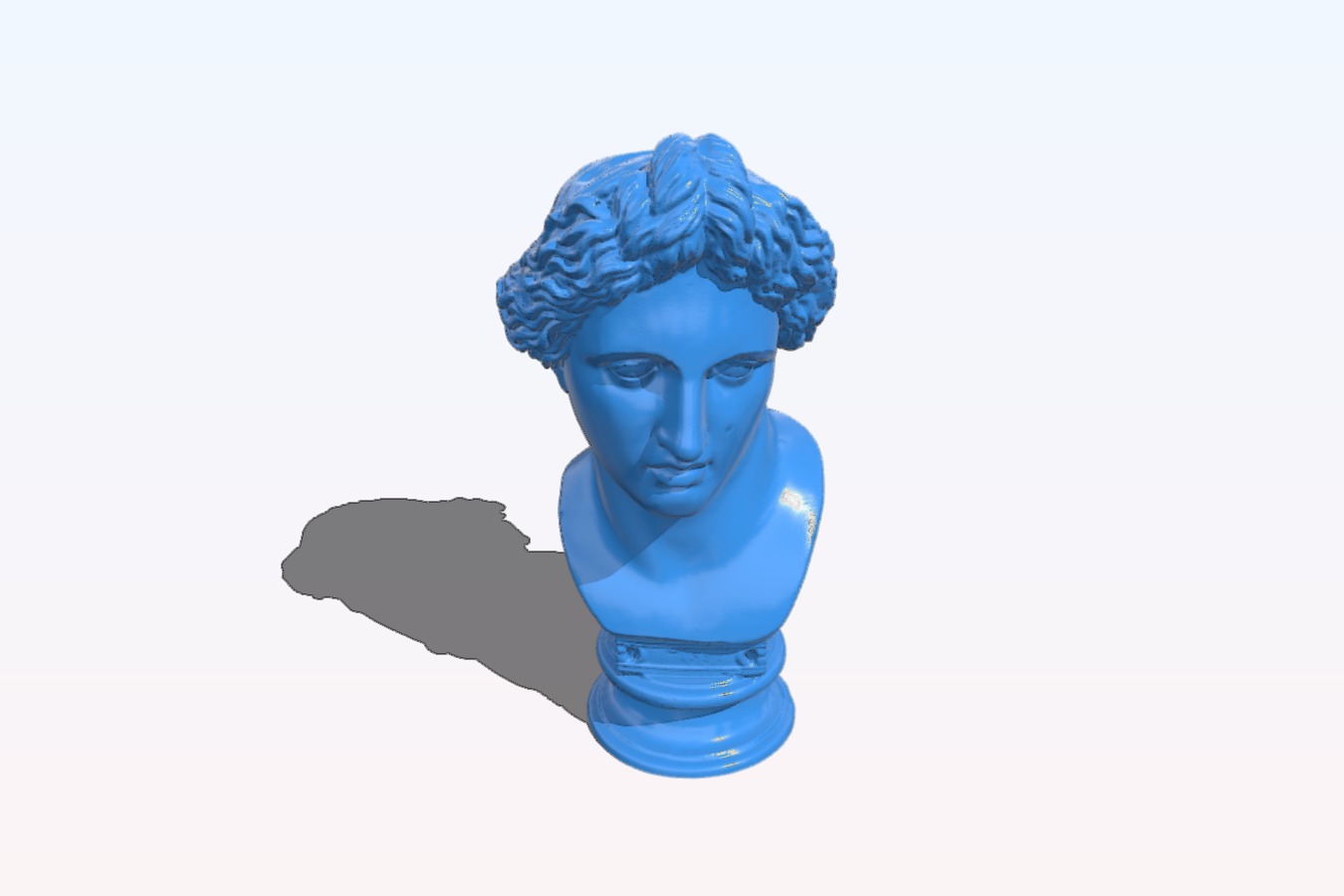 Famous bust of the Apollo Lykeios