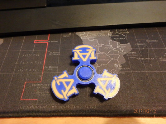 Auburn Fidget Spinner - Wingnut2k | 3d print model