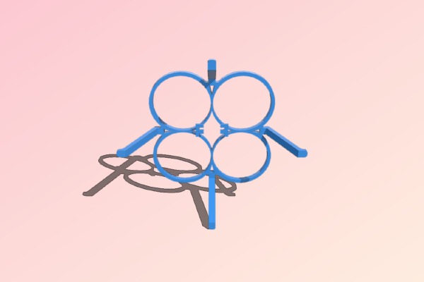 Proto X Mini Quad rotor Landing gear and guards | 3d print model