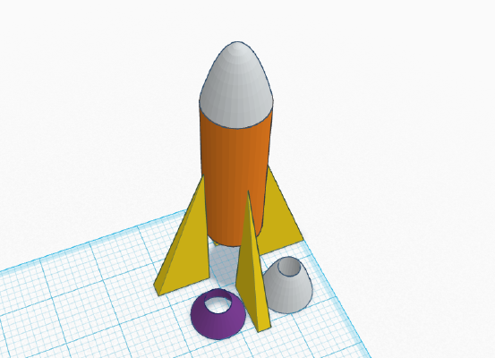 Sugar-Powered Rocket | 3d print model