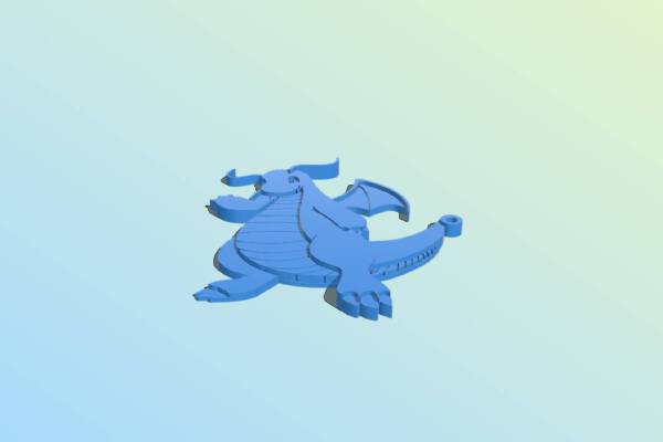 Dragonite Key Chain | 3d print model