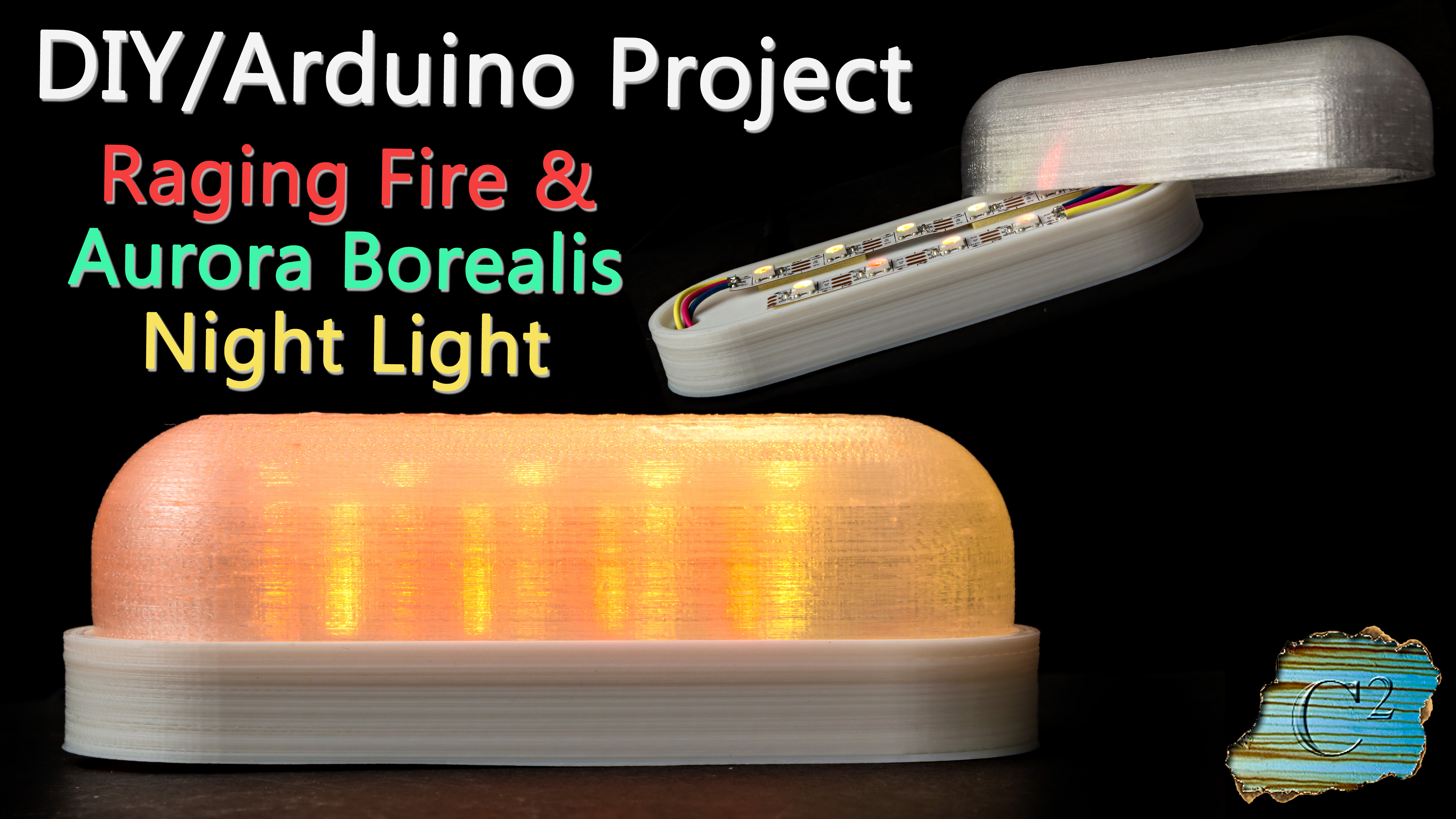 Raging Fire_Aurora Borealis Night Light  (ESP8266_Arduino_d1 mini)
