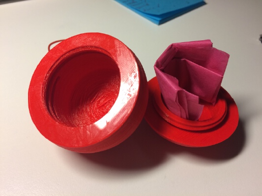surprise christmas ball | 3d print model