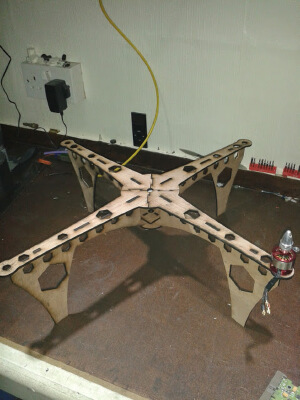 Laser cut Quad Copter frame | 3d print model