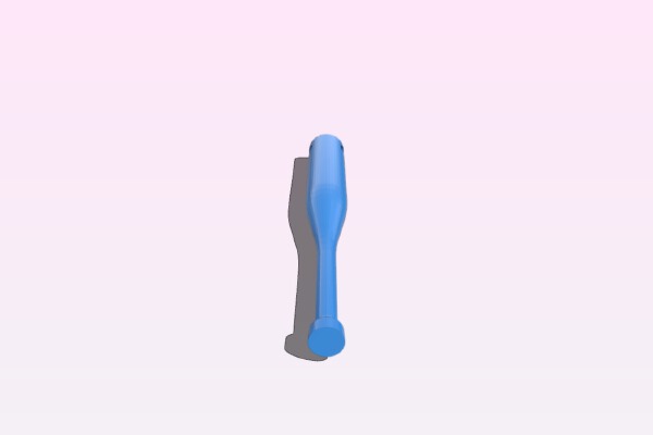 Simple Bat Keychain | 3d print model