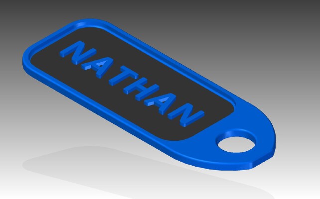 Nathan's Key Fob | 3d print model