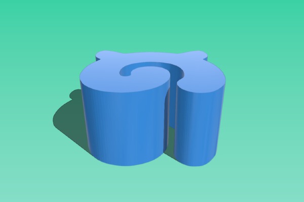 KemonoFriends Logo "No" | 3d print model
