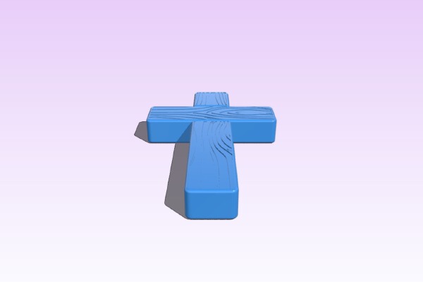 Wooden cross | 3d print model