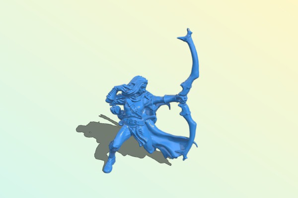 Female elf archer | 3d print model