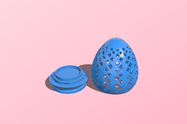 Easter egg – Electric candle holder | 3d print model