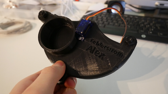 Automatic Blast Gate for 50mm HT Pipe | 3d print model