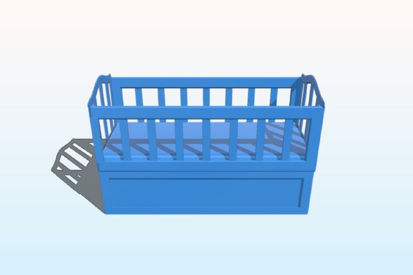Baby Crib | 3d print model