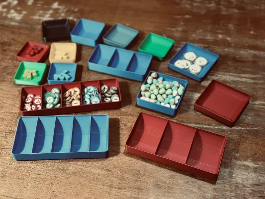 Stackable Universal Game Trays | 3d print model
