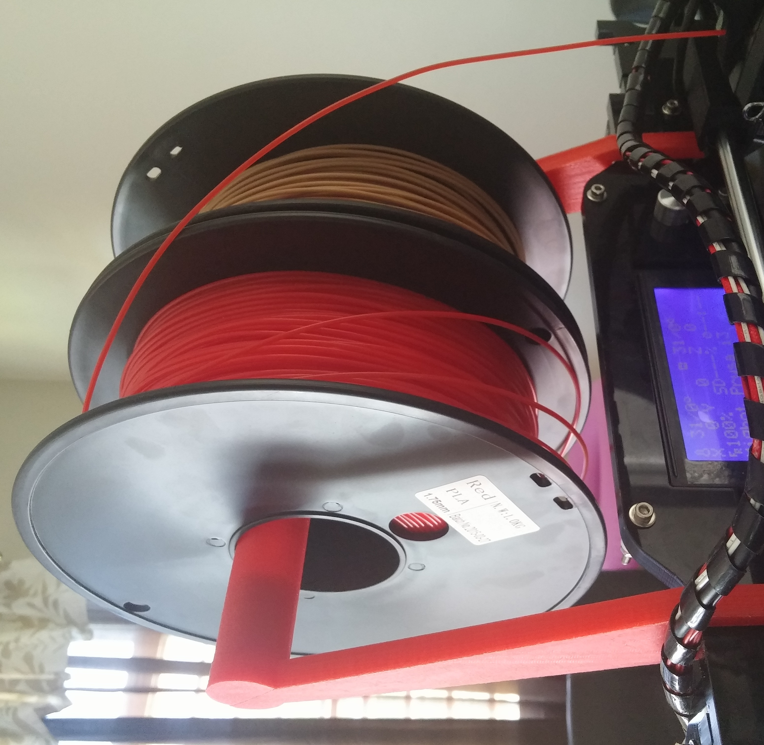 Prusa i3 Spooler for Acrylic 8mm frame