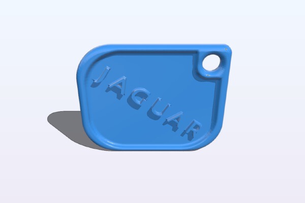 Jaguar keychain | 3d print model