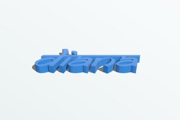Diana name | 3d print model