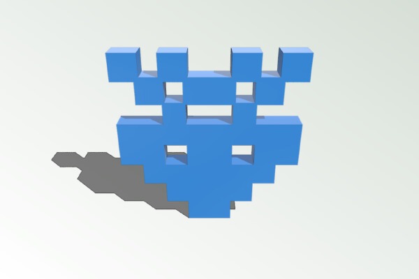 Space Invader 10Points | 3d print model