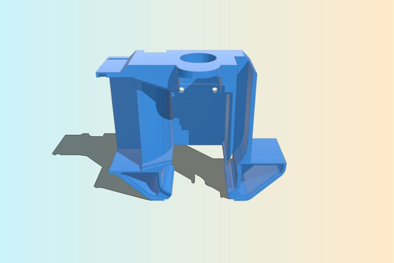 Stock Ender 3_CR10 hotend mount_adaptor for CR10-V2_V3