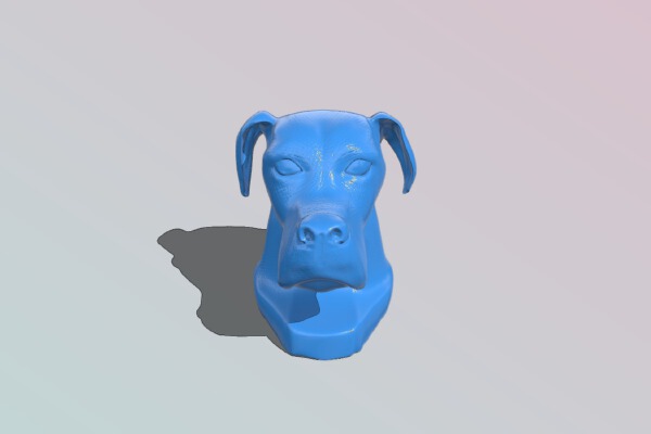 bust dog 2 | 3d print model