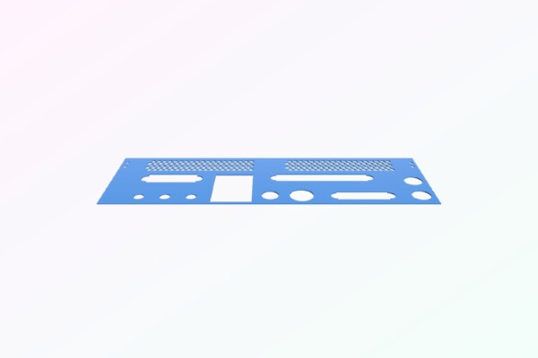 Computer Desktop Case Mini-ITX: Back Plate | 3d print model