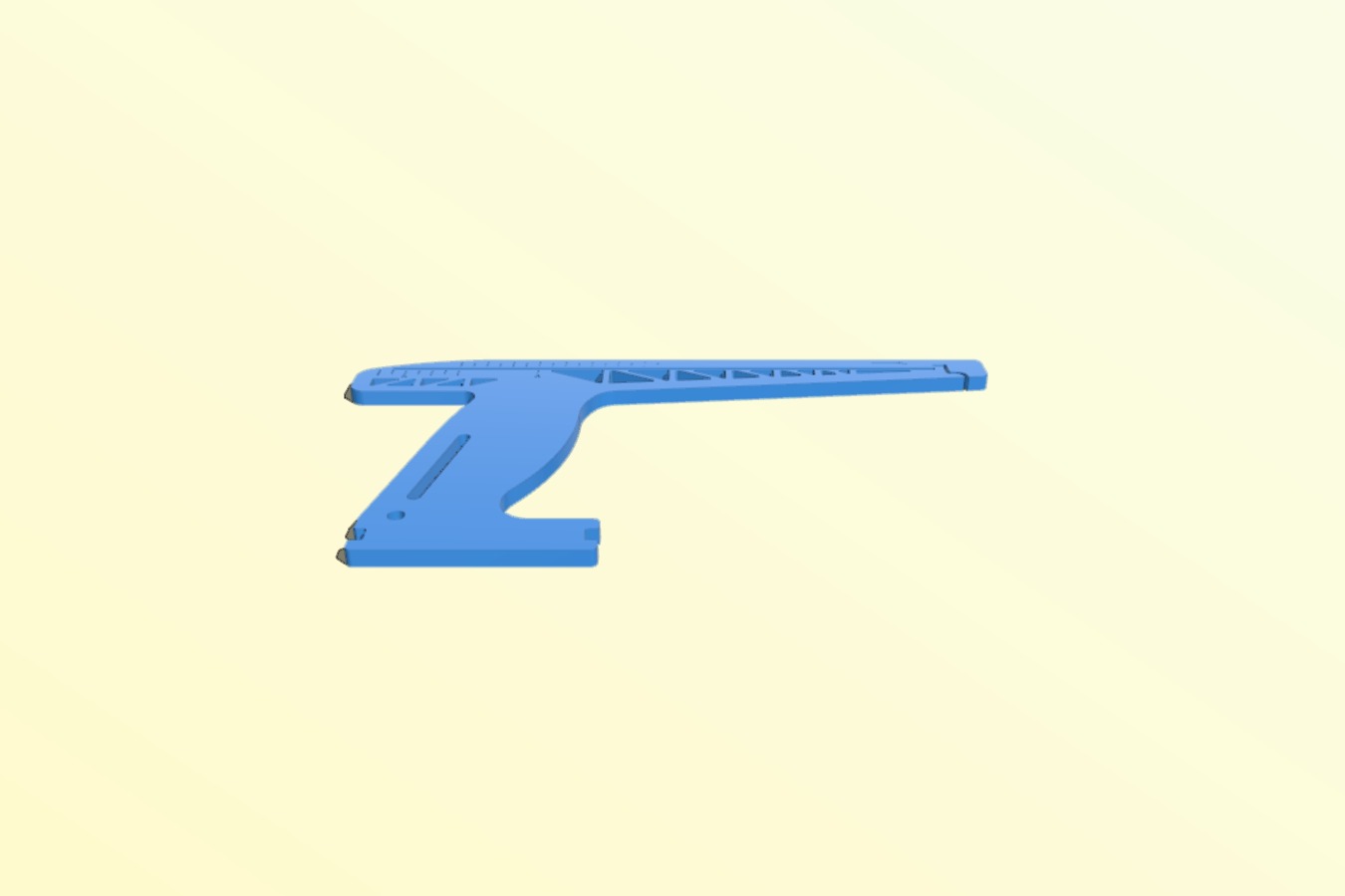 Launcher for rubber band glider