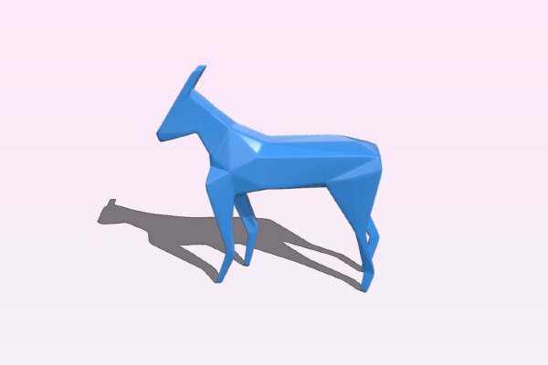 Low poly deer | 3d print model