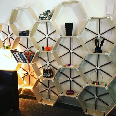 Hex-a-shelves (with other brackets as well) | 3d print model